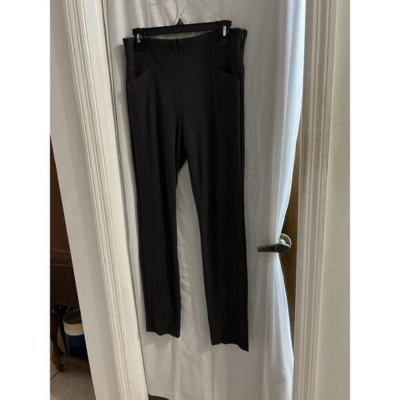 Athleta Gray Sienna Skinny Pants Straight Leg Knit Pants Sz 10T Career Business - Picture 2 of 9